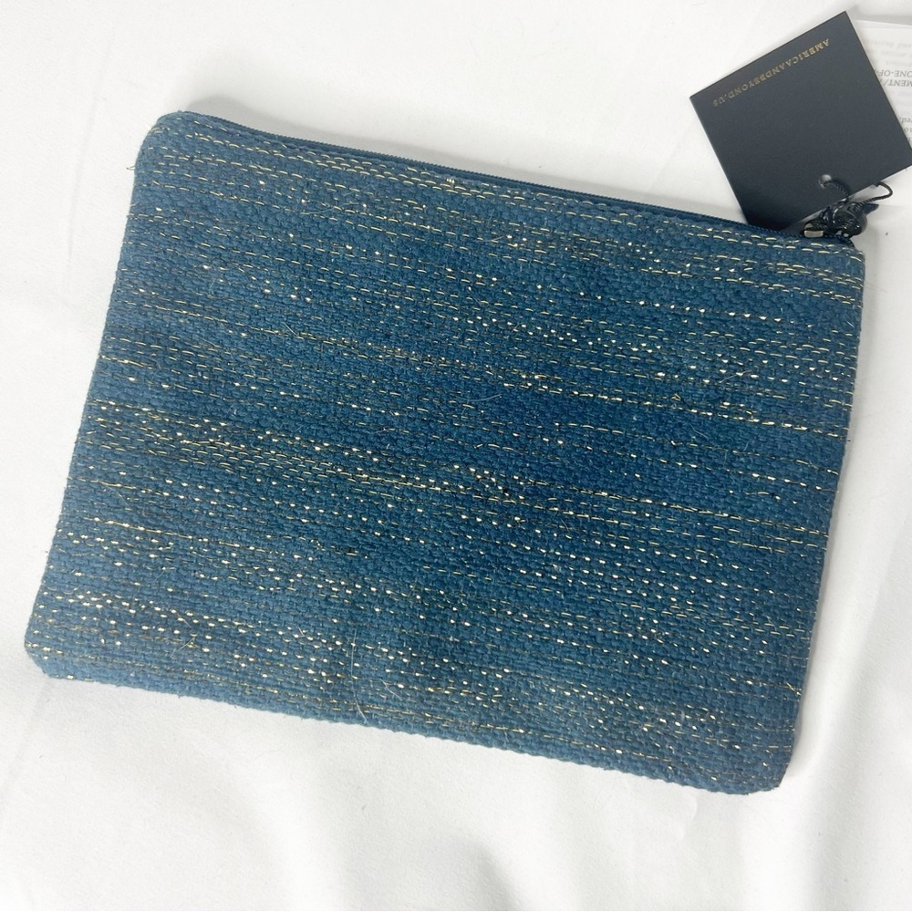 NEW with tags America and Beyond Thankful Fall Beaded Wristlet Zipper Clutch Bag - Picture 3 of 5